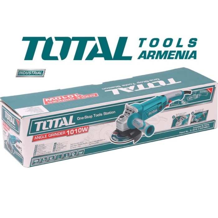 TotalTools - Անկյունային հղկող մեքենա (ԱՀՄ) - Բալգարկա /1010Վատտ/125մմ/Արագության կարգավորիչով - TG1121256-3 - ԱՀՄ (Բալգարկաներ)