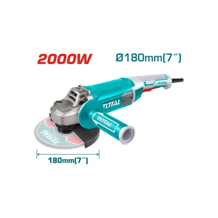 TotalTools - Անկյունային հղկող մեքենա (ԱՀՄ) - Բալգարկա /2000Վատտ/180մմ/Արտադրական/INDUSTRIAL - TG12018026 - ԱՀՄ (Բալգարկաներ)