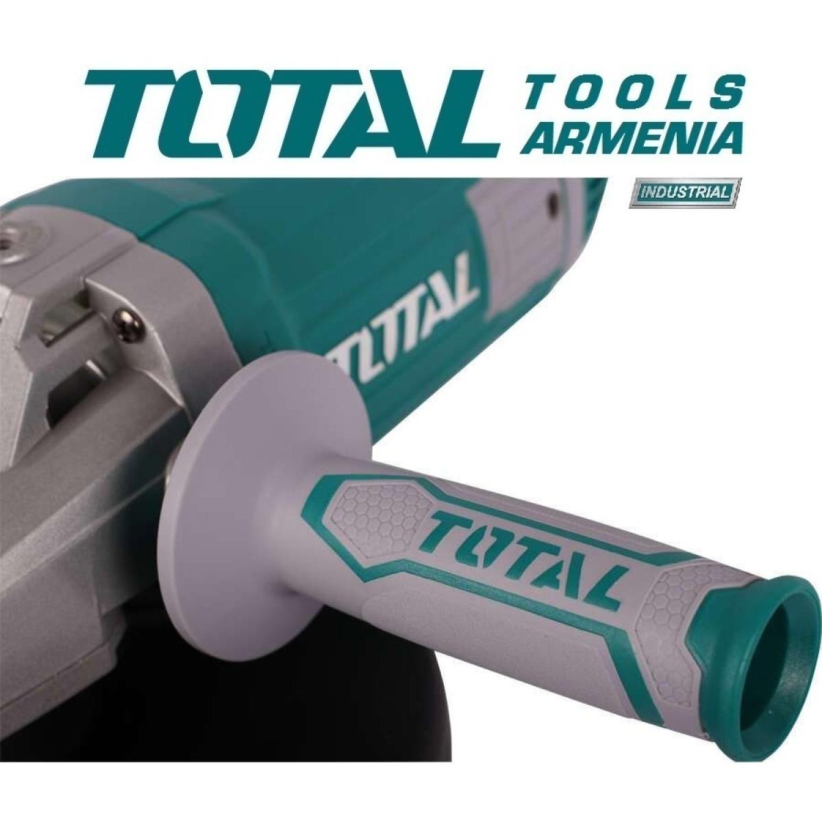 TotalTools - Անկյունային հղկող մեքենա (ԱՀՄ) - Բալգարկա /2400Վատտ/230մմ/Արտադրական/INDUSTRIAL - TG1252306 - ԱՀՄ (Բալգարկաներ)