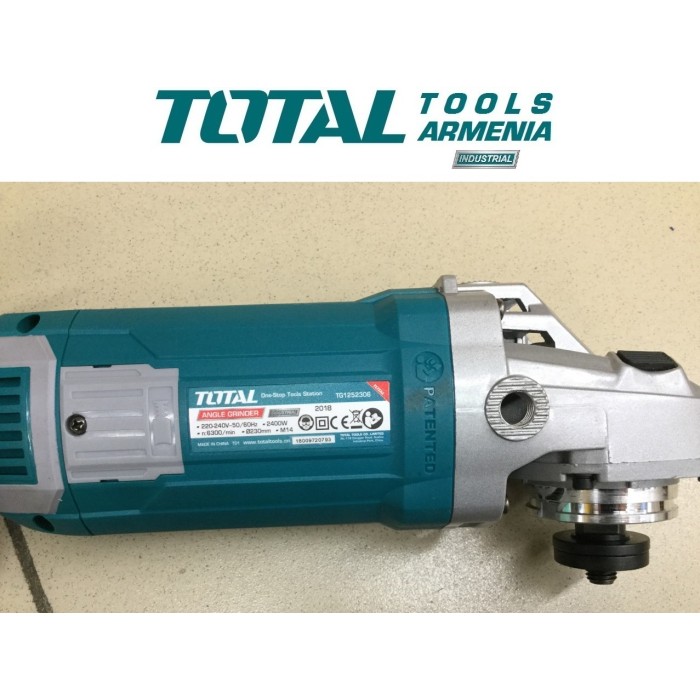 TotalTools - Անկյունային հղկող մեքենա (ԱՀՄ) - Բալգարկա /2400Վատտ/230մմ/Արտադրական/INDUSTRIAL - TG1252306 - ԱՀՄ (Բալգարկաներ)