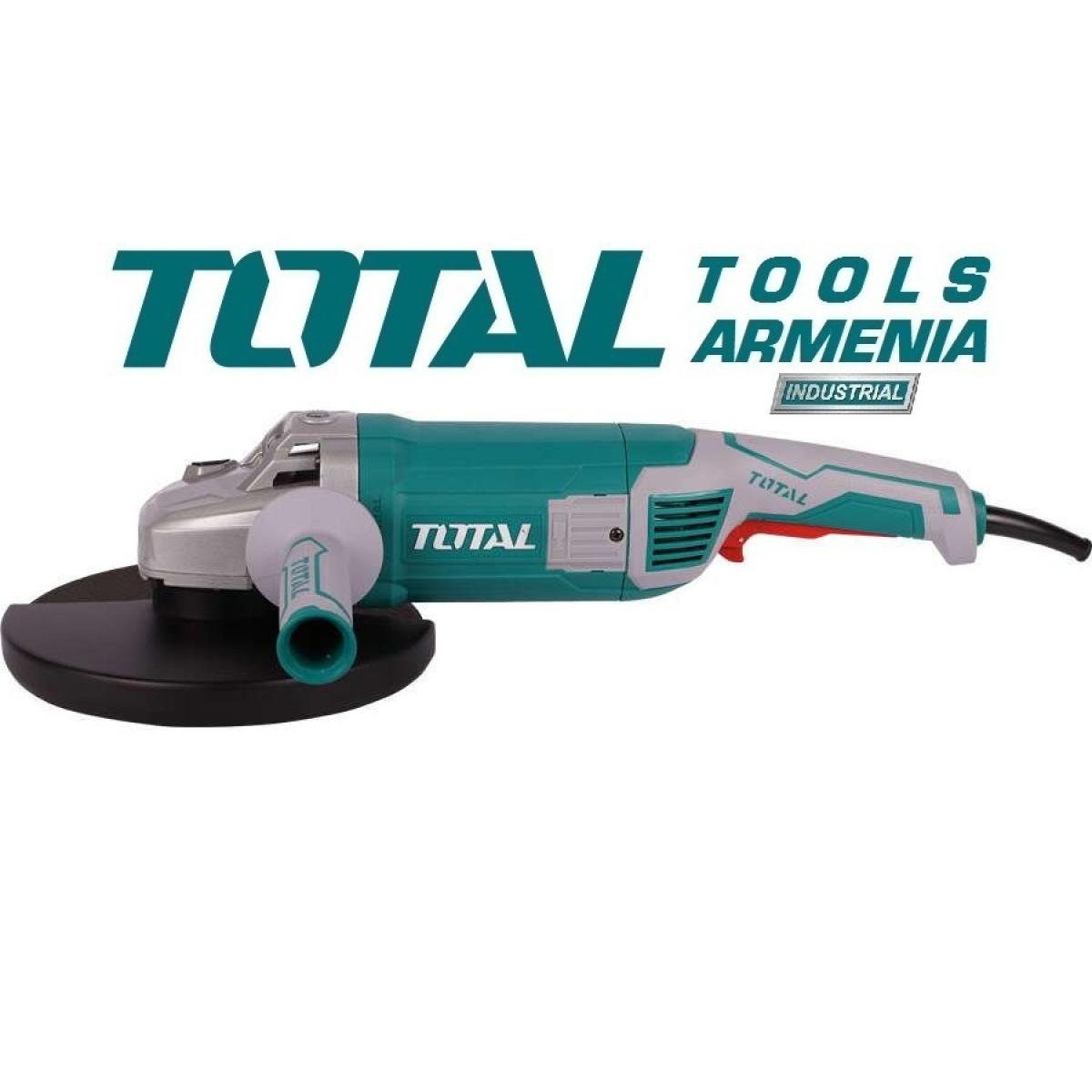 TotalTools - Անկյունային հղկող մեքենա (ԱՀՄ) - Բալգարկա /2400Վատտ/230մմ/Արտադրական/INDUSTRIAL - TG1252306 - ԱՀՄ (Բալգարկաներ)