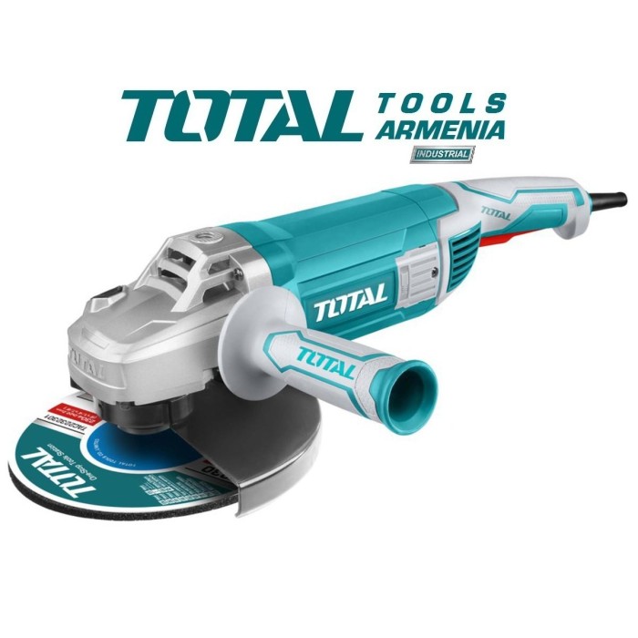 TotalTools - Անկյունային հղկող մեքենա (ԱՀՄ) - Բալգարկա /2400Վատտ/230մմ/Արտադրական/INDUSTRIAL - TG1252306 - ԱՀՄ (Բալգարկաներ)