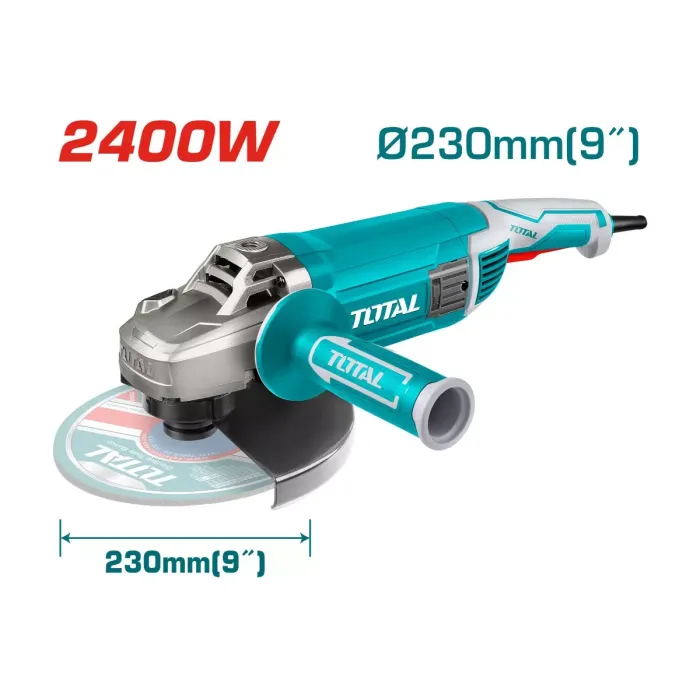 TotalTools - Անկյունային հղկող մեքենա (ԱՀՄ) - Բալգարկա /2400Վատտ/230մմ/Արտադրական/INDUSTRIAL - TG1252306 - ԱՀՄ (Բալգարկաներ)