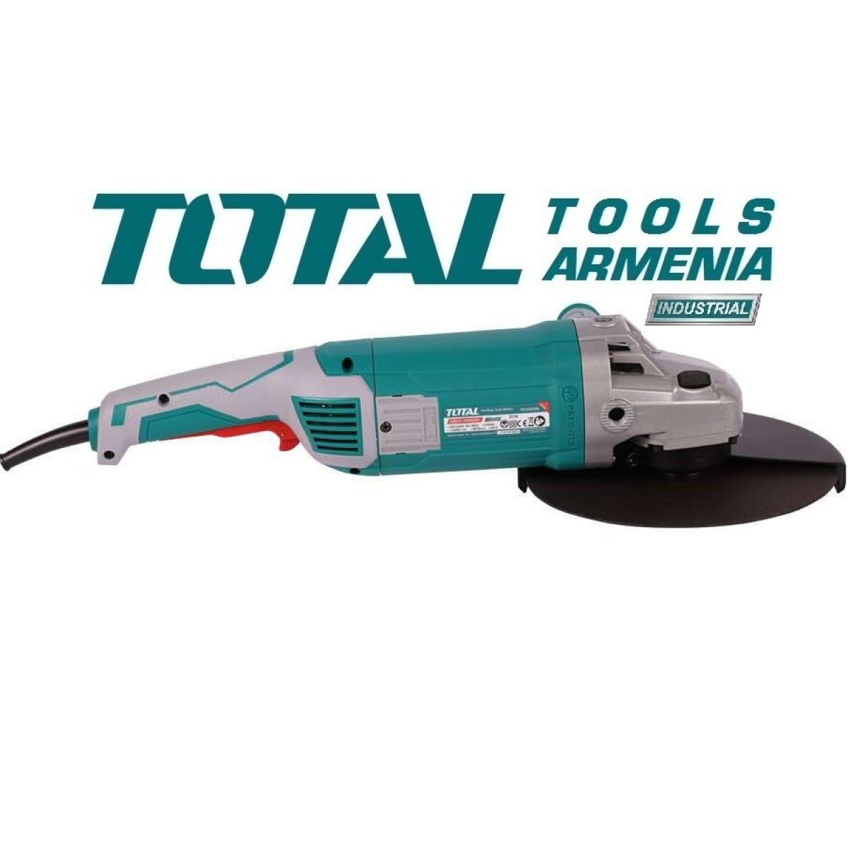 TotalTools - Անկյունային հղկող մեքենա (ԱՀՄ) - Բալգարկա /2400Վատտ/230մմ/Արտադրական/INDUSTRIAL - TG1252306 - ԱՀՄ (Բալգարկաներ)