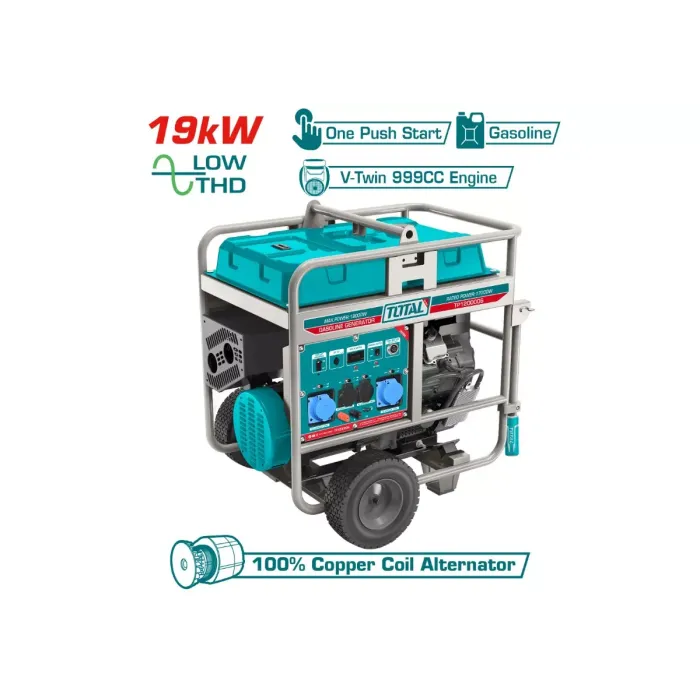 TotalTools - Բենզինե գեներատոր (Մեկնարկիչով) 19000 Վտ - TP1200006 - Գեներատորներ