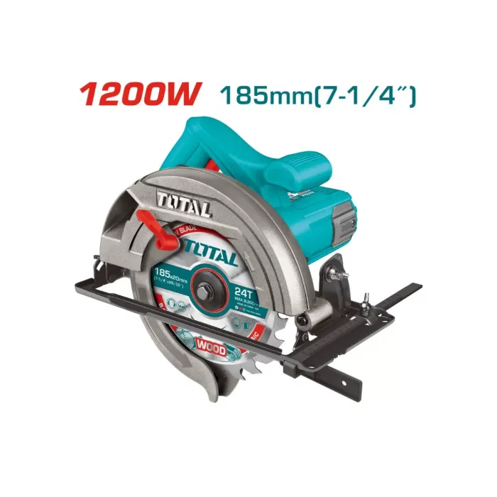 TotalTools - Էլ. սղոց 1200 Վտ/185մմ TOTAL TS11218576 - TS11218576 - Շրջանաձև սղոց(Ցիրկուլ)