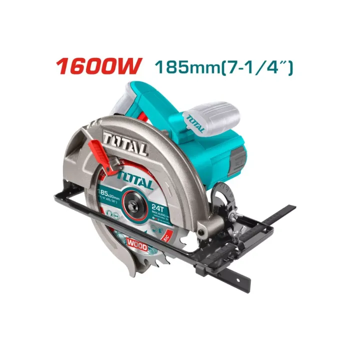 TotalTools - Էլեկտրական սկավառակային սղոց TOTAL 1600 Վտ TOTAL TS1161856 - TS1161856 - Շրջանաձև սղոց(Ցիրկուլ)