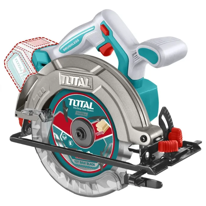 TotalTools - Մարտկոցային սկավառակային սղոց 20 Վ TOTAL TSLI1652 - TSLI1652 - Շրջանաձև սղոց(Ցիրկուլ)