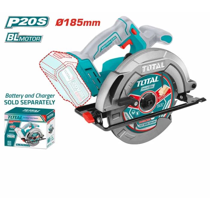 TotalTools - Մարտկոցային սկավառակային սղոց 20 Վ TOTAL TSLI1851 - TSLI1851 - Շրջանաձև սղոց(Ցիրկուլ)