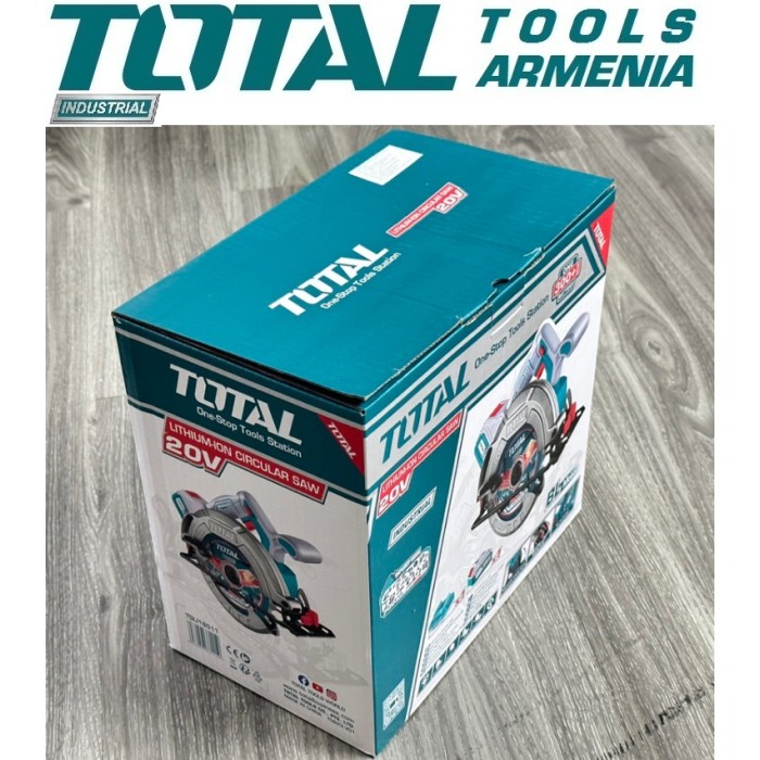 TotalTools - Մարտկոցային սկավառակային սղոց 20 Վ TOTAL TSLI18511 - TSLI18511 - Շրջանաձև սղոց(Ցիրկուլ)