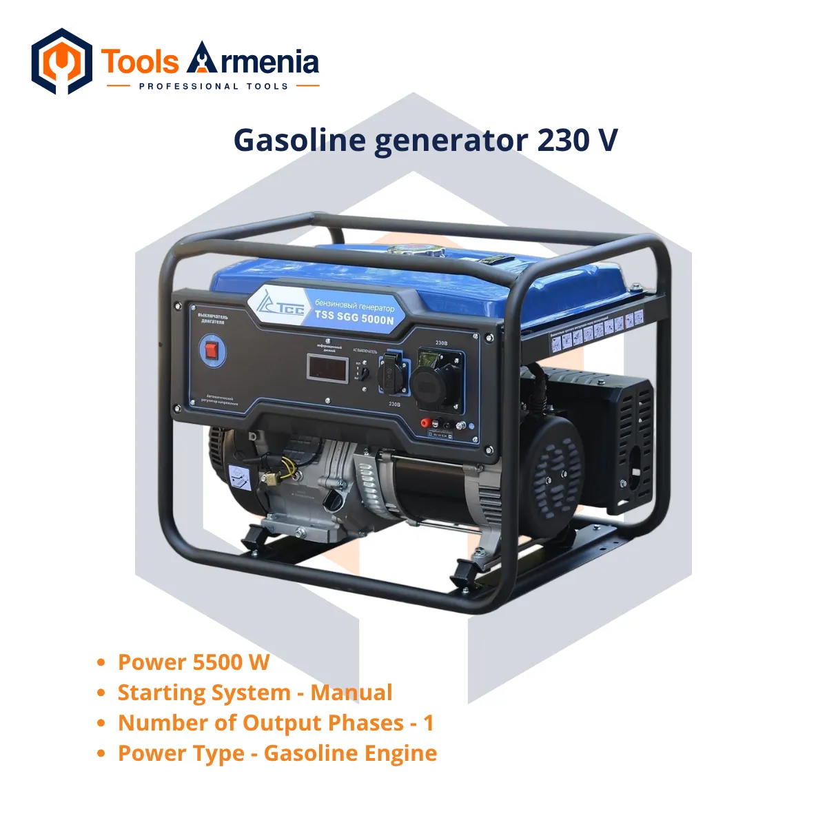 TSS SGG 5000N բենզինային գեներատոր 5 կՎտ