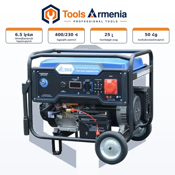 TSS SGG 6000EH3NA բենզինային գեներատոր՝ հիմնական տեսք