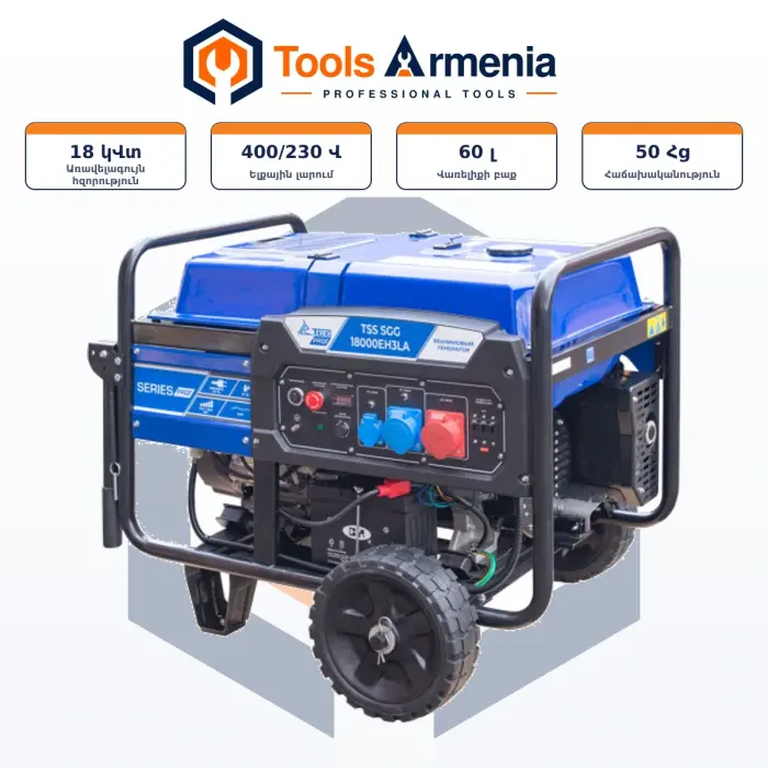 TSS SGG 18000EH3LA բենզինային գեներատոր՝ հիմնական տեսք