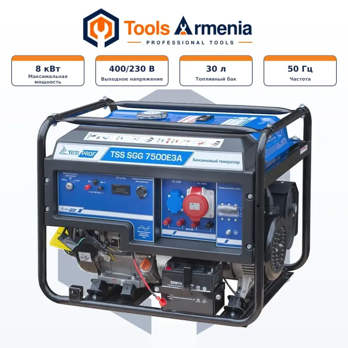 TSS SGG 7500E3A բենզինային գեներատոր՝ հիմնական տեսք