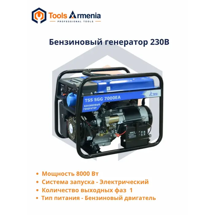 Gasoline generator TSS SGG 7000ENA, main product view