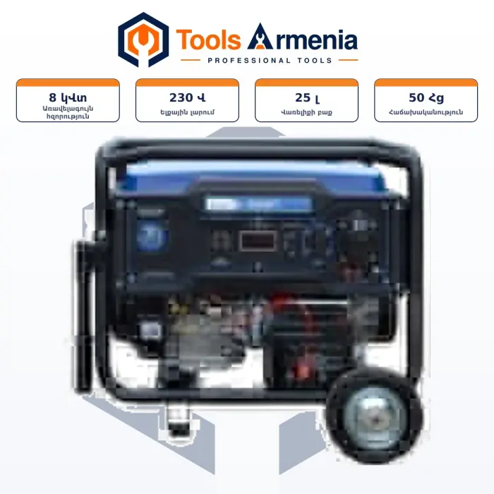 TSS SGG 7000ENA բենզինային գեներատոր՝ հիմնական տեսք