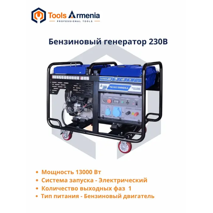 Gasoline generator TSS SGG 12000EHLA, main product view