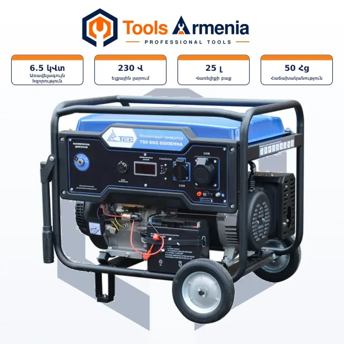 TSS SGG 6000EHNA բենզինային գեներատոր՝ հիմնական տեսք