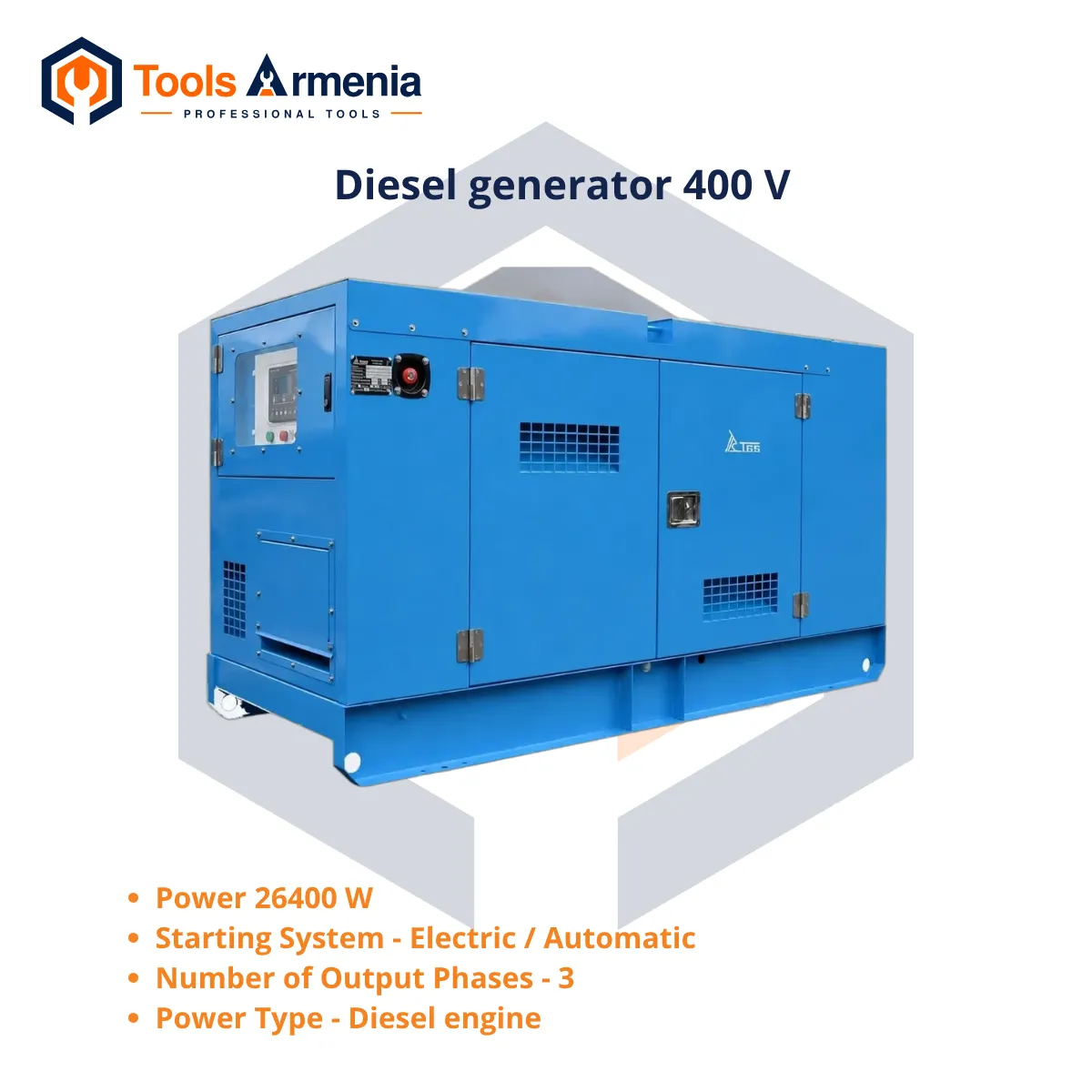 TSS AD-24S-T400-2RKM19 դիզելային գեներատոր՝ հիմնական տեսք