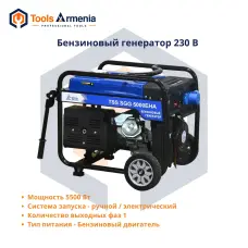 Gasoline generator TSS SGG 5000 EHA, 5 kW, 230 V