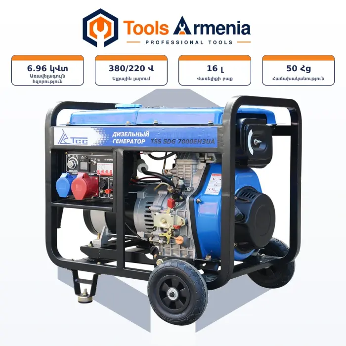 TSS SDG 7000EH3UA դիզելային գեներատոր՝ հիմնական տեսք