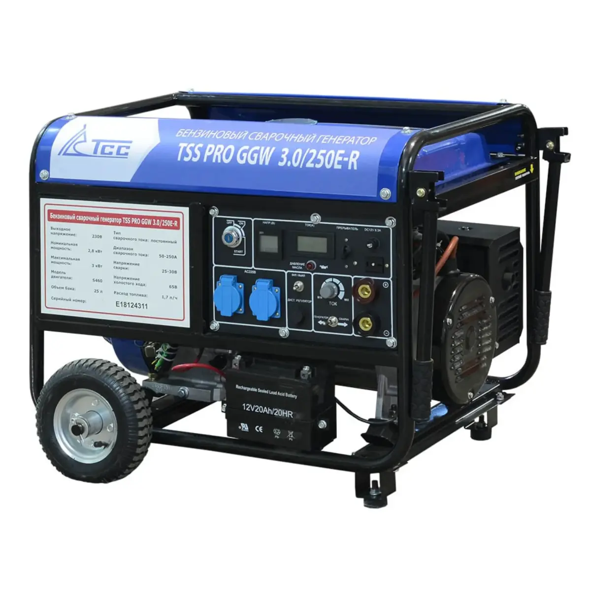 TSS PRO GGW 3.0/250E-R բենզինային գեներատոր 3 կՎտ